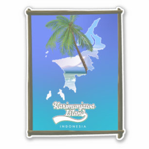 Adesivo Viagem da Ilha Sumba da Indonésia