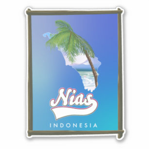 Adesivo Viagem da Ilha Sumba da Indonésia