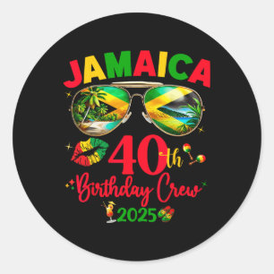 Adesivo Viagem de Aniversário de 50 anos da Jamaica 2025