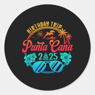 Adesivo Viagem de Aniversário em Punta Cana 2025 Cruzeiro