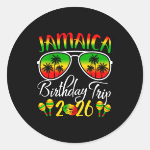 Adesivo Viagem de Aniversário Jamaica Férias Verão 2026 Ro