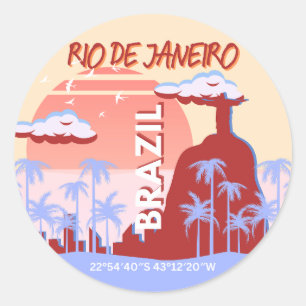 Adesivo Viagem de Arte do Brasil do Rio de Janeiro - Poste