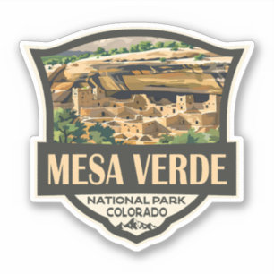 Adesivo Viagem de Arte do Parque Nacional Mesa Verde