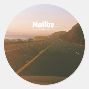 Adesivo Viagem de carro para Malibu, Califórnia