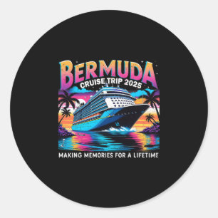Adesivo Viagem de Cruzeiro pelas Bermudas 2025 Presente de