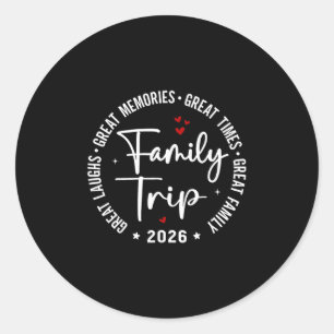 Adesivo Viagem de Família Férias 2026 Grupo Correspondente
