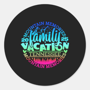 Adesivo Viagem de férias da família Tennessee 2025 Mountai