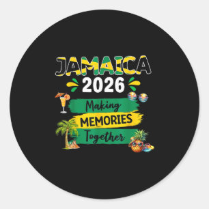 Adesivo Viagem de Férias Jamaica 2026 Esquadrão Familiar C