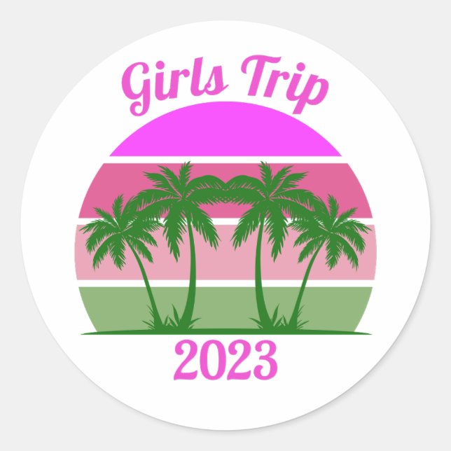 Adesivo Viagem de Meninas 2023 (Frente)