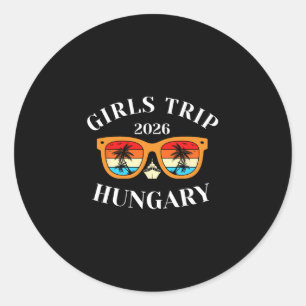 Adesivo Viagem de Meninas 2026 Hungria Férias de Primavera