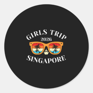 Adesivo Viagem de Meninas 2026 Singapura Férias de Primave
