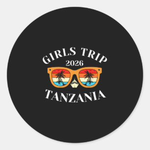 Adesivo Viagem de Meninas 2026 Tanzânia Férias de Primaver