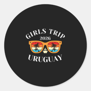 Adesivo Viagem de Meninas 2026 Uruguai Férias de Primavera