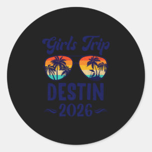 Adesivo viagem de meninas ao destino praia férias 2026 com