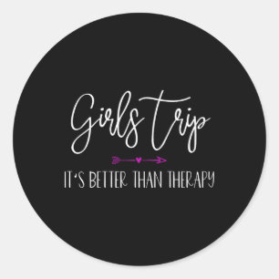 Adesivo Viagem de Meninas É Melhor Que Terapia Férias Dive
