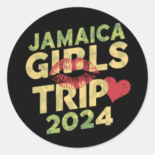 Adesivo Viagem de Meninas Jamaica 2024 Fim de Semana Féria