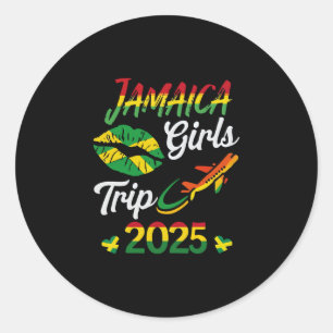 Adesivo Viagem de Meninas Jamaicana das Mulheres 2025 Féri