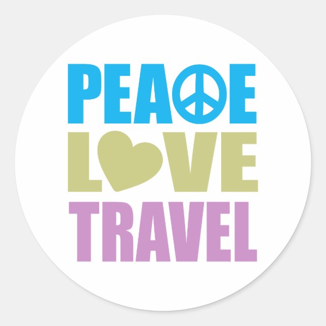 Adesivo Viagem de Paz e Amor (Frente)