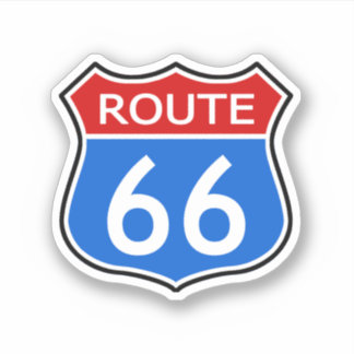 Adesivo Viagem de Rota de Estado 66