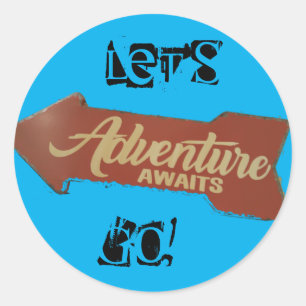 Adesivo viagem de Triagem da Família Adventure Sign