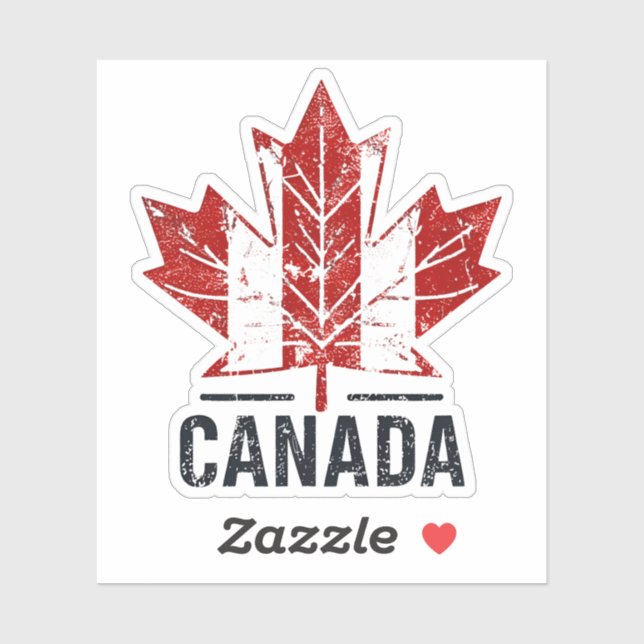 Adesivo Viagem do Canadá Design com pontos de referência I (Folha)