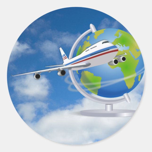 Adesivo Viagem do mundo (Frente)