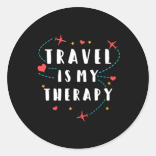 Adesivo Viagem é minha citação do Viagem mundial de terapi