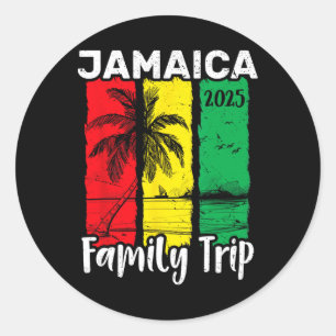 Adesivo Viagem em Família Jamaica 2025 Ilha Tropical Féria