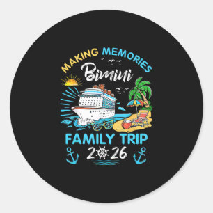 Adesivo Viagem em Família para Bimini 2026 Férias Fazendo
