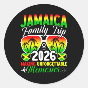 Adesivo Viagem em Família para Jamaica 2026 Criando Memóri