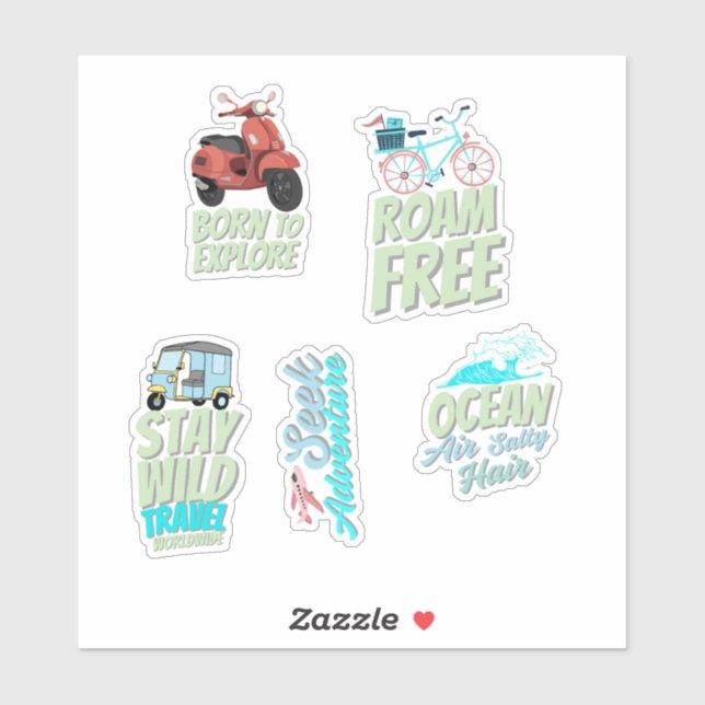 Adesivo Viagem estético (Folha)