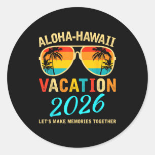 Adesivo Viagem Familiar Aloha no Havaí