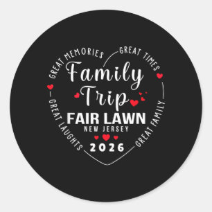 Adesivo Viagem Familiar Fofa Fair Lawn Nova Jersey 2026