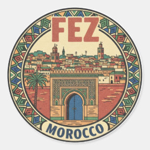 Adesivo Viagem Fez Marrocos