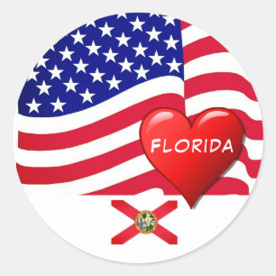 Adesivo Viagem Florida Love Sticker
