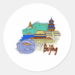 Adesivo viagem graphic.png da cidade de beijing