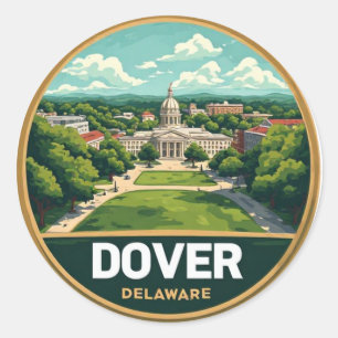 Adesivo Viagem Histórica pela Costa de Dover Delaware