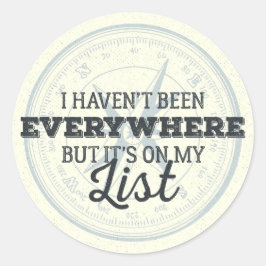 Adesivo Viagem mais citação motivacional do carimbo