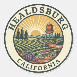 Adesivo Viagem para Healdsburg Califórnia