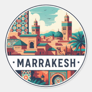 Adesivo Viagem para Marraquexe Marrocos