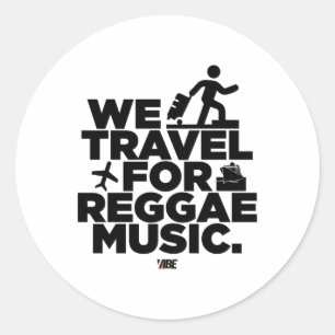 Adesivo Viagem para o Reggae Music Sticker