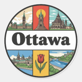 Adesivo Viagem para Ottawa Canadá