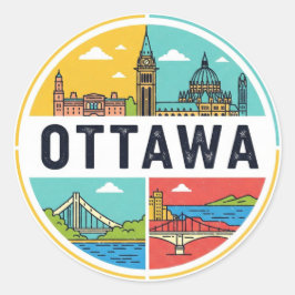 Adesivo Viagem para Ottawa Canadá