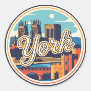 Adesivo Viagem para York Inglaterra
