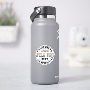 Adesivo Viagem Personalizada de Meninas em Andamento Gradi