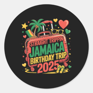 Adesivo Viagem Reto Jamaica Viagem de Aniversário 2025 Fam