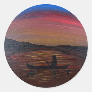 Adesivo Viagem Silenciosa - obra de arte artesanal - R