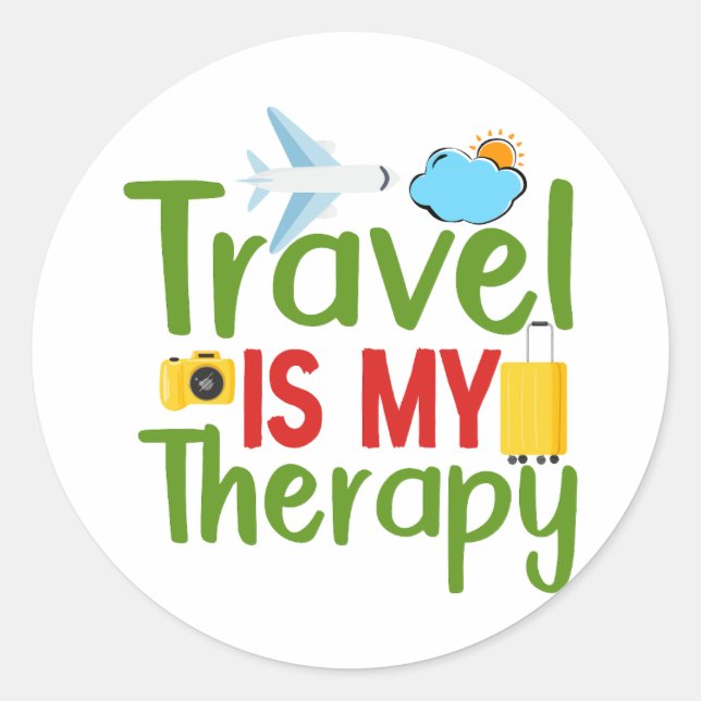 Adesivo Viagem Therapy and Inspiration, Lifetime Adventure (Frente)