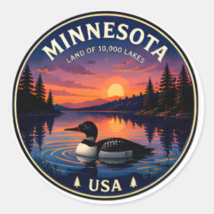 Adesivo Viagens pelos Lagos do Norte de Minnesota