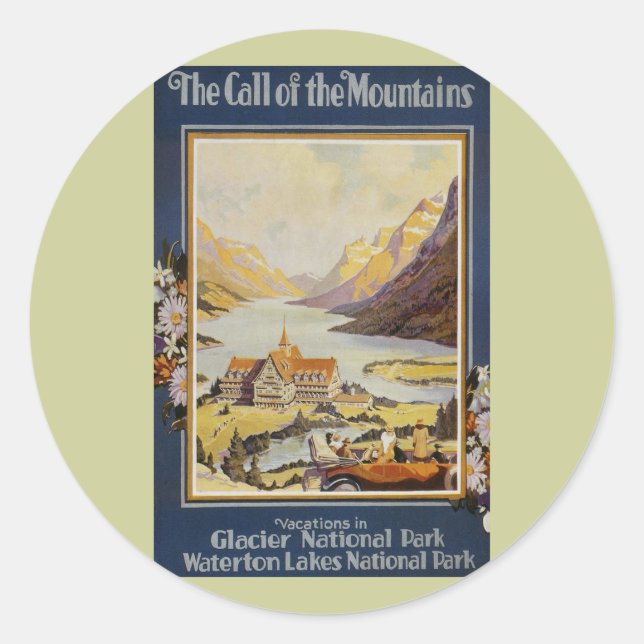 Adesivo Viagens vintage (Frente)